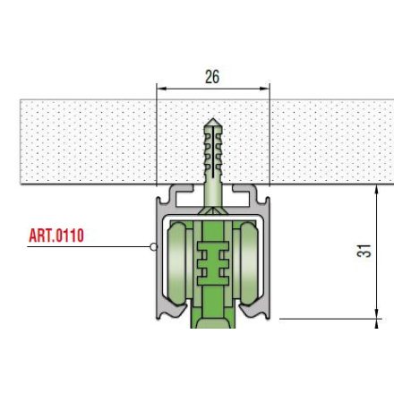 SISCO profil 3000mm art. 110AF