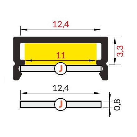 BLUM 320M3500C15 Metabox 86/350 szürke