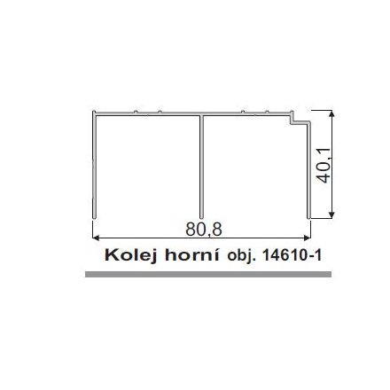 IC-felső sín 5m pezsgő