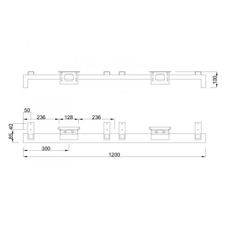 MILADESIGN lábazat alacsony Quark Q7612-K ezüst