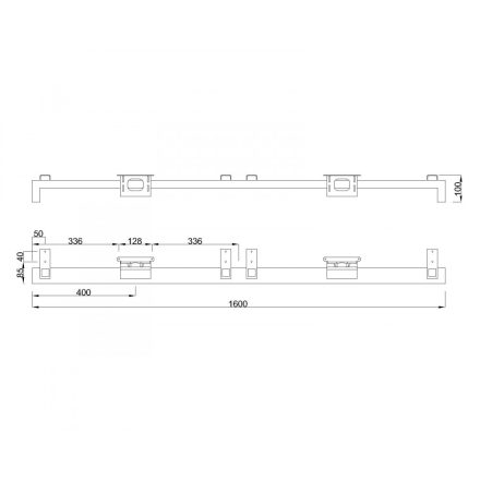 MILADESIGN lábazat alacsony Quark Q7616-K ezüst