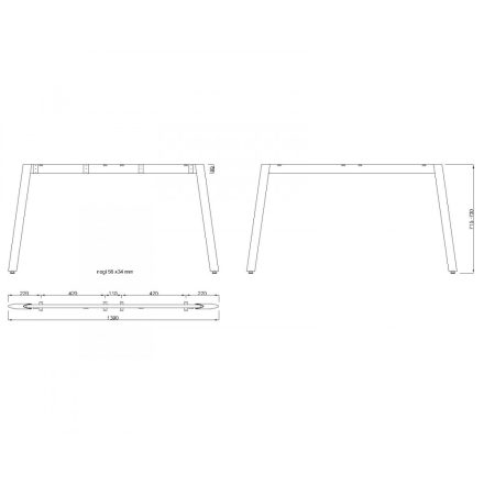 MILADESIGN lábazat Mobilar M5414T–S ezüst