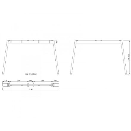 MILADESIGN lábazat Mobilar M6312–S ezüst