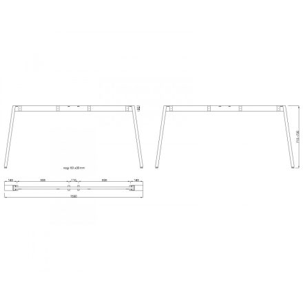 MILADESIGN lábazat Mobilar M6316–S ezüst