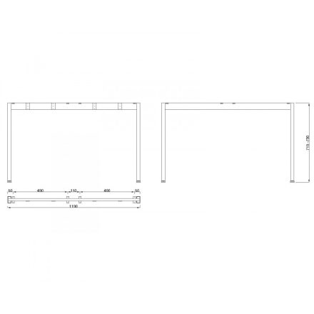 MILADESIGN lábazat Mobilar M6312 ezüst