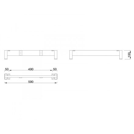 MILADESIGN lábazat alacsony Mobilar M6306-K ezüst