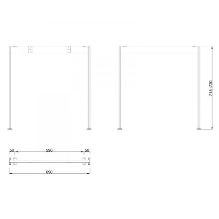 MILADESIGN lábazat Mobilar M6207 ezüst