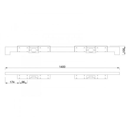 MILADESIGN lábazat alacsony Quark Q7214-K antracit