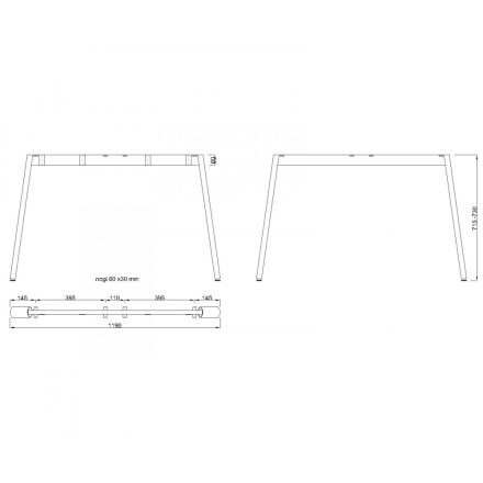 MILADESIGN lábazat Mobilar M6312E–S antracit