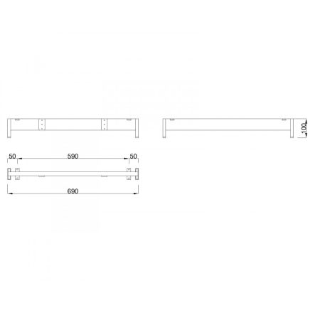 MILADESIGN lábazat alacsony Mobilar M6207-K antra