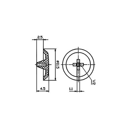 MILADESIGN lábazat Quark Q7606 fekete