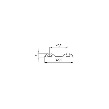 MILADESIGN csatorna G6 ST611K/20 fekete