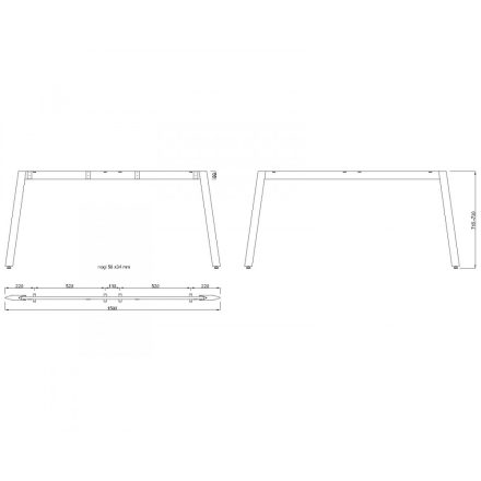 MILADESIGN lábazat Mobilar M5416T–S fekete