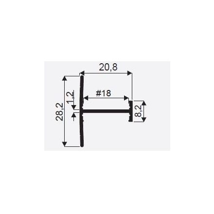 MILADESIGN lábazat alacsony Quark Q7206-K fehér