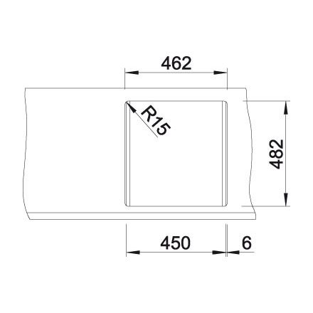 MILADESIGN csatorna Linear LN1103 fehér