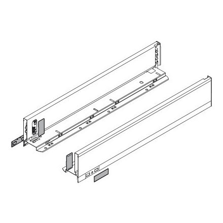 BLUM 770M6002I oldalfal Legrabox M 600mm nemesacél