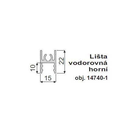 IC-felső Vezető profil EU 10mm 2m pezsgő