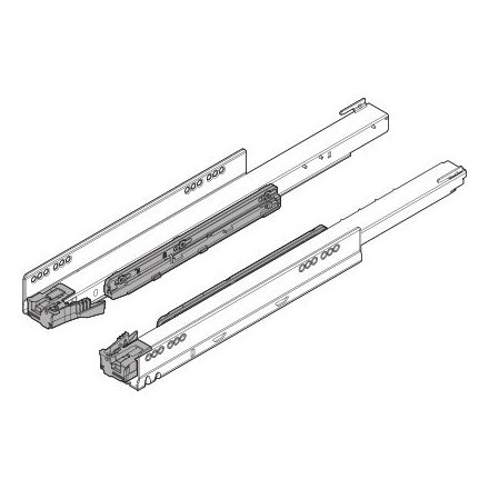 K-BLUM Legrabox C 550mm/70kg, TIP-ON, fehér, belső, magasító korlát