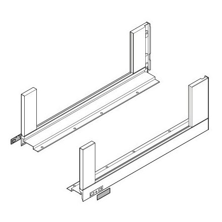 K-BLUM Legrabox F 650 mm/70 kg, Blumotion/TOB, acél, csavar