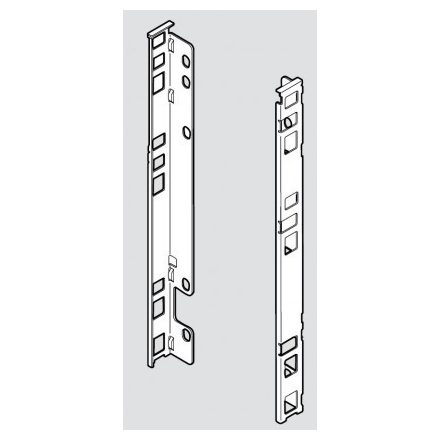 K-BLUM Legrabox F 450mm/40kg, Tip-on, nemesacél, csavar