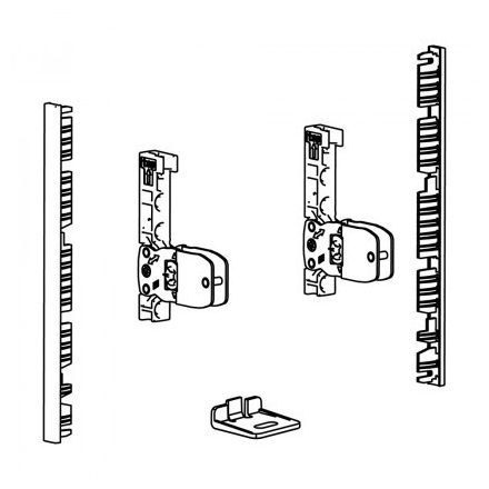 HETTICH 9257612 AvanTech You frontrögzítő belső fiókhoz 139 ezüst