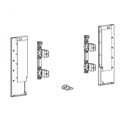 HETTICH 9257651 AvanTech You frontrögzítő belső fiókhoz üveggel 187 ezüst