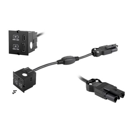 BACHMANN 917.227 rész, USB-A és USB-C töltő modul