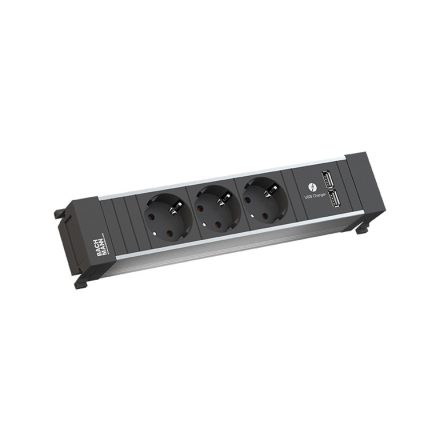 BACHMANN 916.173 rész 3x 230V schuko + USB A 15W aljzat 3x 230V schuko + USB A 1