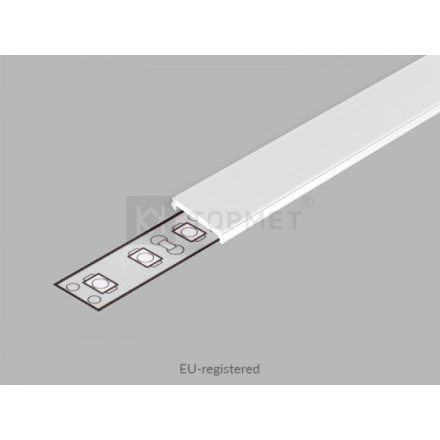 TM-takaró profil Slim/Smart10/Smart-In10 profilhoz rápattintható tejfehér 2000mm