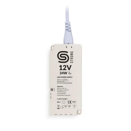 StrongLumio Transzformátor 12V - 100W (8x mini csatlakozó + 1x 3PIN érzékelő)